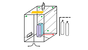 Installation de mélange d'hydrogène capable de tester jusqu'à 100 % d'hydrogène à CanmetÉNERGIE-Ottawa