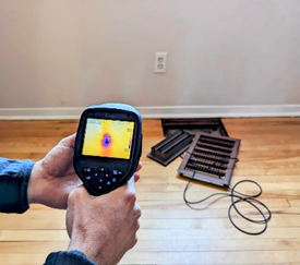 Équipement utilisé lors de la démonstration d'imagerie infrarouge