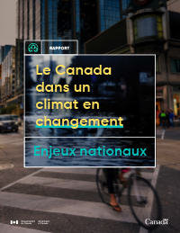 Page couverture&nbsp;: Le Canada dans un climat en changement : enjeux nationaux