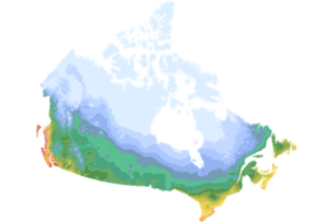 Cartes des zones de rusticité des plantes du Canada