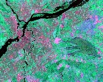 L'augmentation du contraste dans une image avant (image du haut) et après (image du bas) un rehaussement linéaire