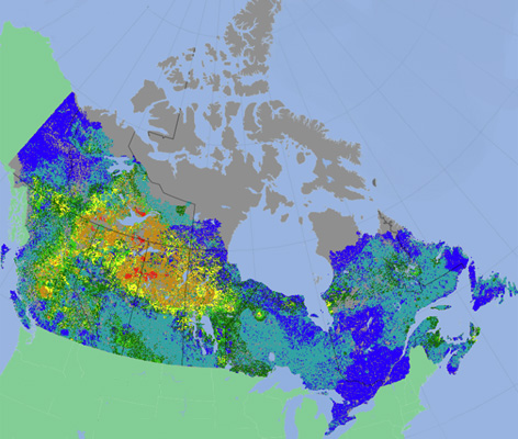 Carte du Canada
